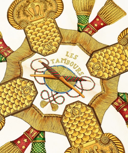 HERMES（エルメス）バンダナ・スカーフ 白 サイズ:90 レディース/2200664993283