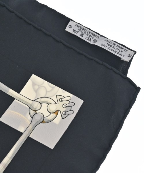 HERMES（エルメス）バンダナ・スカーフ 黒 サイズ:- レディース/2200664993511