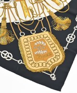 HERMES（エルメス）バンダナ・スカーフ 黒 サイズ:- レディース/2200664993511