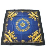 HERMES（エルメス）バンダナ・スカーフ 紺 サイズ:90 レディース/2200664993948