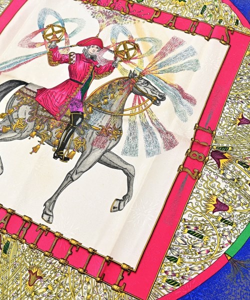 HERMES（エルメス）バンダナ・スカーフ 青 サイズ:- レディース/2200664993979