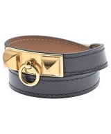 HERMES（エルメス）ブレスレット・バングル 黒 サイズ:- レディース/2200665278020