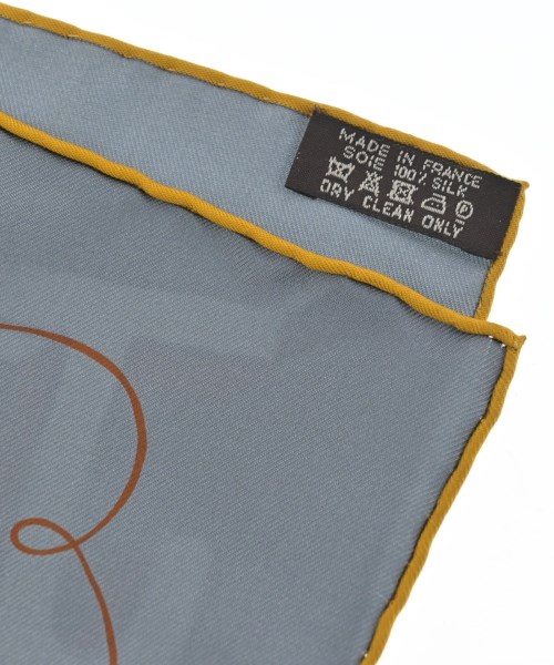 HERMES（エルメス）バンダナ・スカーフ グレー サイズ:90 レディース/2200664097219