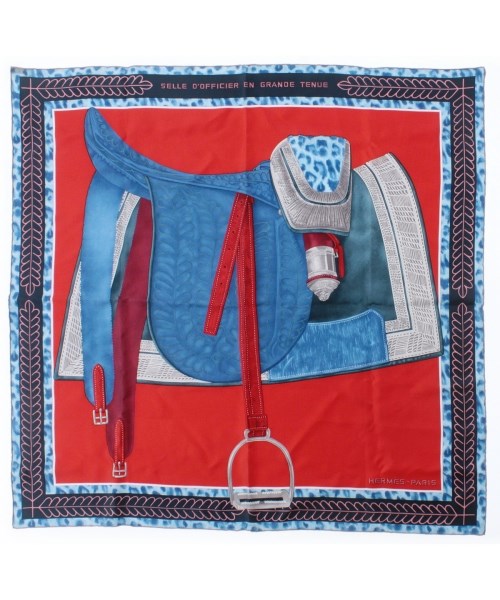 HERMES(エルメス)バンダナ・スカーフ 赤 サイズ:90/2200667137264