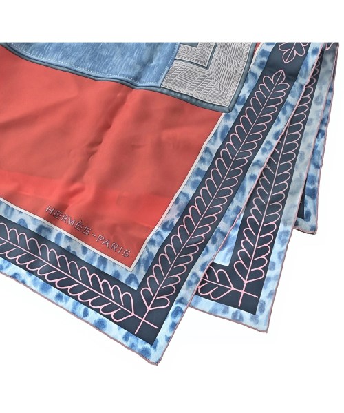 HERMES（エルメス）バンダナ・スカーフ 赤 サイズ:90 レディース/2200667137264