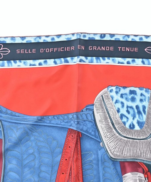 HERMES（エルメス）バンダナ・スカーフ 赤 サイズ:90 レディース/2200667137264