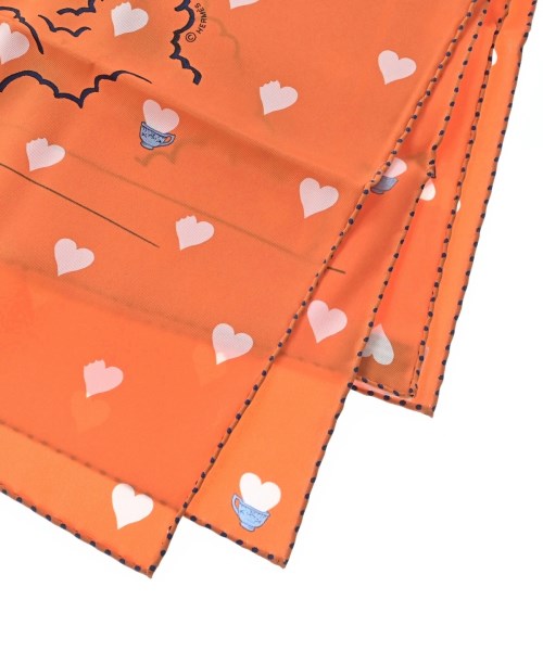 HERMES（エルメス）バンダナ・スカーフ オレンジ サイズ:70 レディース/2200667137271