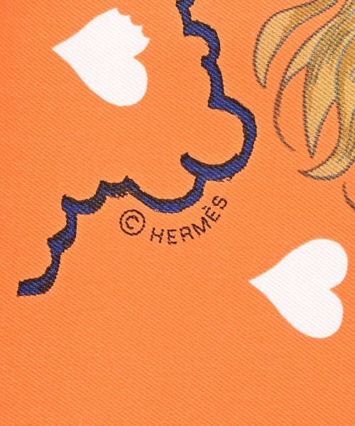 HERMES（エルメス）バンダナ・スカーフ オレンジ サイズ:70 レディース/2200667137271