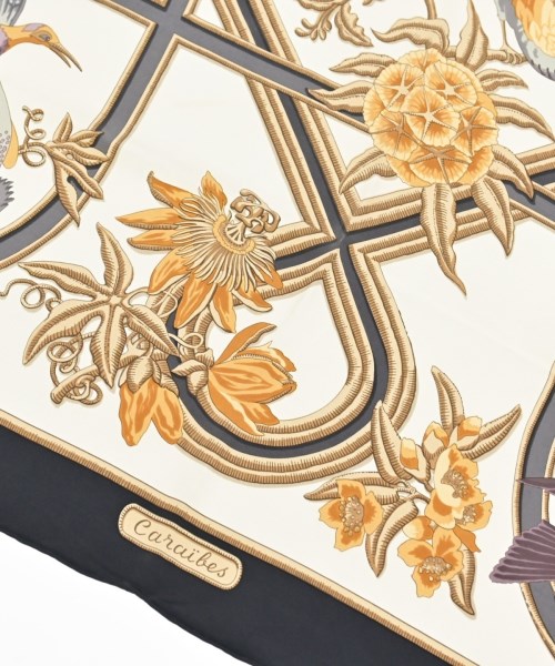 HERMES（エルメス）バンダナ・スカーフ 白 サイズ:90 レディース/2200668400589