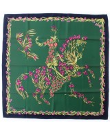 HERMES（エルメス）バンダナ・スカーフ 緑 サイズ:90 レディース/2200665398148