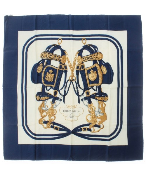 HERMES(エルメス)バンダナ・スカーフ 白 サイズ:90/2200669729795