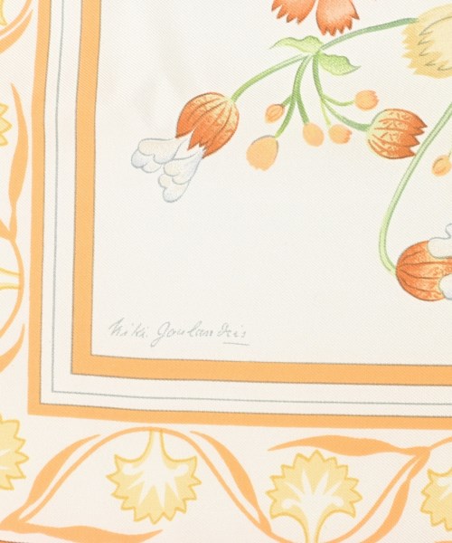 HERMES（エルメス）バンダナ・スカーフ 白 サイズ:90 レディース/2200669729801