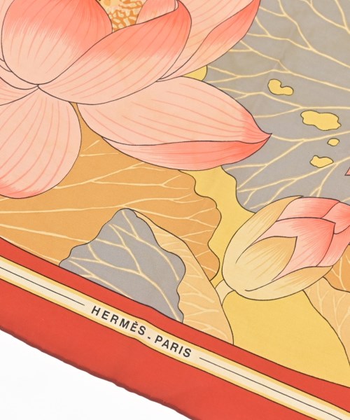 HERMES（エルメス）バンダナ・スカーフ オレンジ サイズ:90 レディース/2200669729818