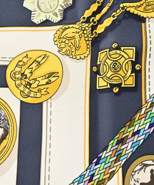 HERMES（エルメス）バンダナ・スカーフ 青 サイズ:90 レディース/2200669729825