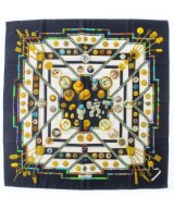 HERMES（エルメス）バンダナ・スカーフ 青 サイズ:90 レディース/2200669729825