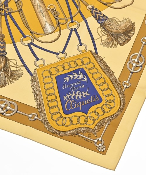 HERMES（エルメス）バンダナ・スカーフ ベージュ サイズ:90 レディース/2200669729832