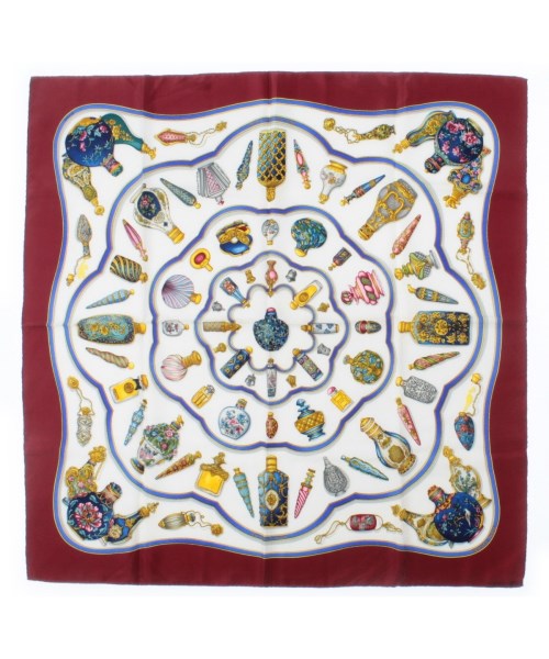 HERMES(エルメス)バンダナ・スカーフ 白 サイズ:90/2200669729849