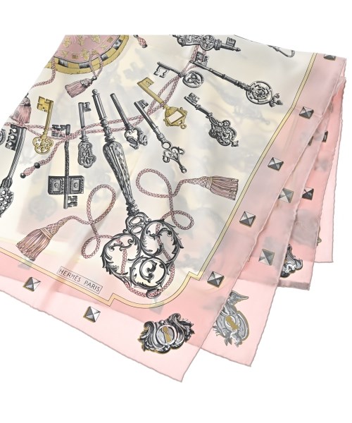 HERMES（エルメス）バンダナ・スカーフ 白 サイズ:90 レディース/2200669729856