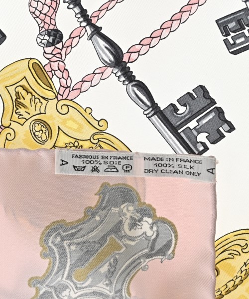 HERMES（エルメス）バンダナ・スカーフ 白 サイズ:90 レディース/2200669729856