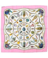 HERMES（エルメス）バンダナ・スカーフ 白 サイズ:90 レディース/2200669729863