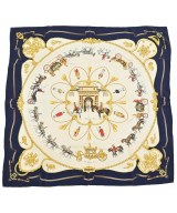 HERMES（エルメス）バンダナ・スカーフ ベージュ サイズ:90 レディース/2200669729870