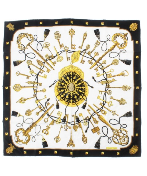 HERMES(エルメス)バンダナ・スカーフ 白 サイズ:90/2200669729887