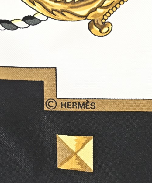 HERMES（エルメス）バンダナ・スカーフ 白 サイズ:90 レディース/2200669729887