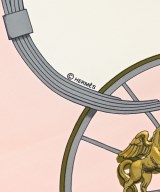 HERMES（エルメス）バンダナ・スカーフ ピンク サイズ:90 レディース/2200669729894