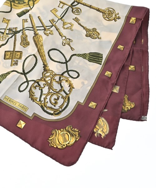 HERMES（エルメス）バンダナ・スカーフ 白 サイズ:90 レディース/2200669729900