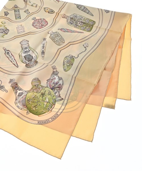 HERMES（エルメス）バンダナ・スカーフ 黄 サイズ:90 レディース/2200669729917