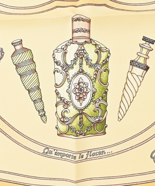 HERMES（エルメス）バンダナ・スカーフ 黄 サイズ:90 レディース/2200669729917