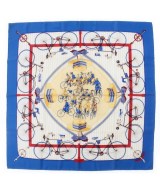 HERMES（エルメス）バンダナ・スカーフ 青 サイズ:90 レディース/2200669729924