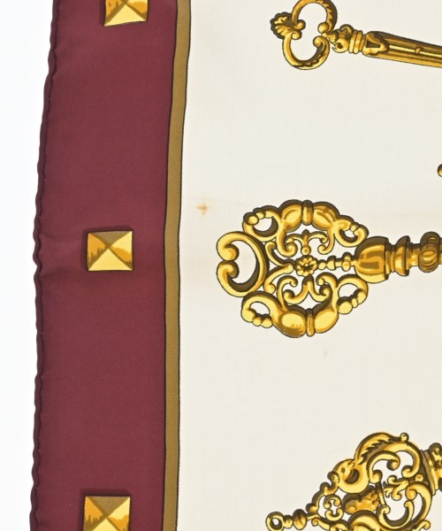 HERMES（エルメス）バンダナ・スカーフ 白 サイズ:90 レディース/2200669729931