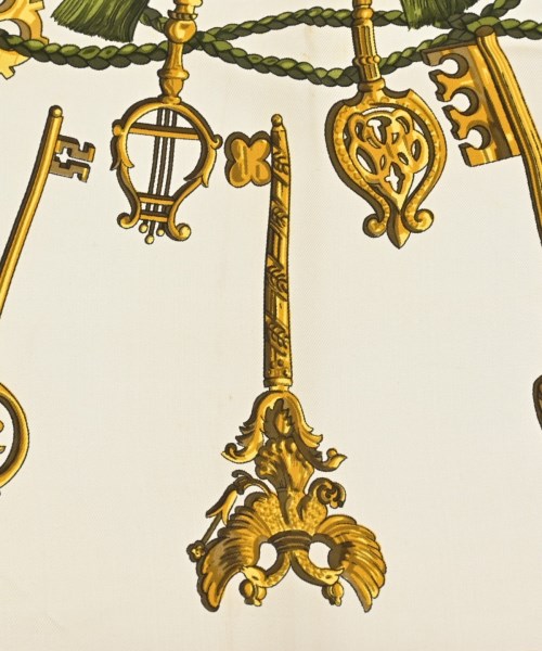 HERMES（エルメス）バンダナ・スカーフ 白 サイズ:90 レディース/2200669729931