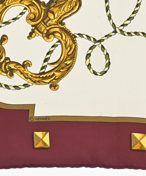 HERMES（エルメス）バンダナ・スカーフ 白 サイズ:90 レディース/2200669729931