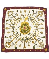 HERMES（エルメス）バンダナ・スカーフ 白 サイズ:90 レディース/2200669729931