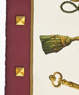 HERMES（エルメス）バンダナ・スカーフ 白 サイズ:90 レディース/2200669729931