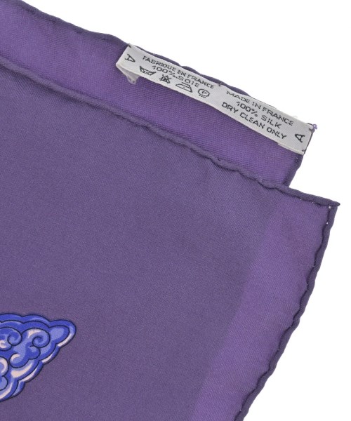 HERMES（エルメス）バンダナ・スカーフ 紫 サイズ:90 レディース/2200669729948