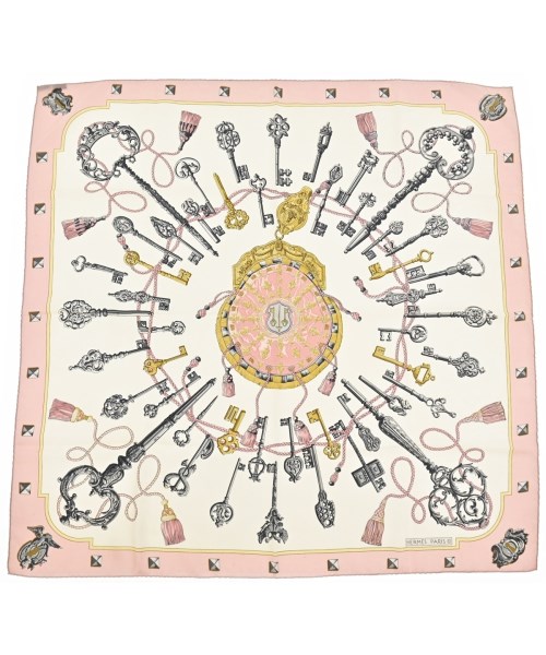HERMES(エルメス)バンダナ・スカーフ ピンク サイズ:90/2200669729955