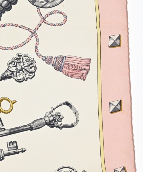 HERMES（エルメス）バンダナ・スカーフ ピンク サイズ:90 レディース/2200669729955