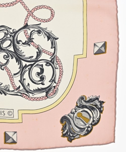 HERMES（エルメス）バンダナ・スカーフ ピンク サイズ:90 レディース/2200669729955