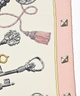 HERMES（エルメス）バンダナ・スカーフ ピンク サイズ:90 レディース/2200669729955