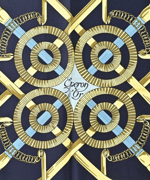 HERMES（エルメス）バンダナ・スカーフ 青 サイズ:90 レディース/2200669729962