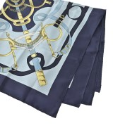 HERMES（エルメス）バンダナ・スカーフ 青 サイズ:90 レディース/2200669729962