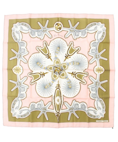 HERMES(エルメス)バンダナ・スカーフ ピンク サイズ:90/2200669729979