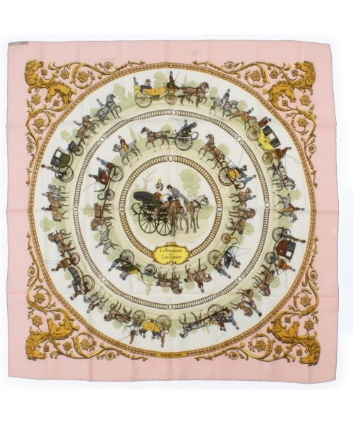 HERMES(エルメス)バンダナ・スカーフ 白 サイズ:90/2200669729986