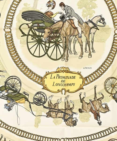 HERMES（エルメス）バンダナ・スカーフ 白 サイズ:90 レディース/2200669729986