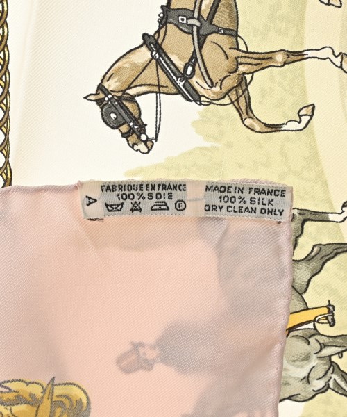 HERMES（エルメス）バンダナ・スカーフ 白 サイズ:90 レディース/2200669729986