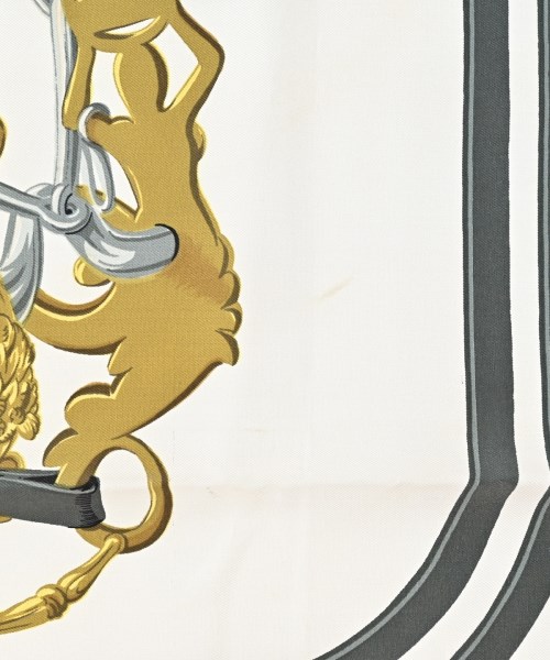 HERMES（エルメス）バンダナ・スカーフ 白 サイズ:90 レディース/2200669730012