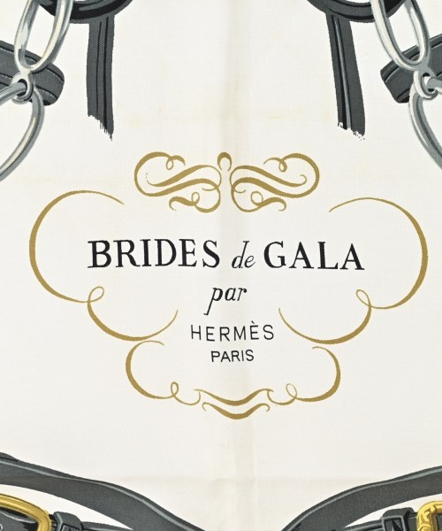 HERMES（エルメス）バンダナ・スカーフ 白 サイズ:90 レディース/2200669730012